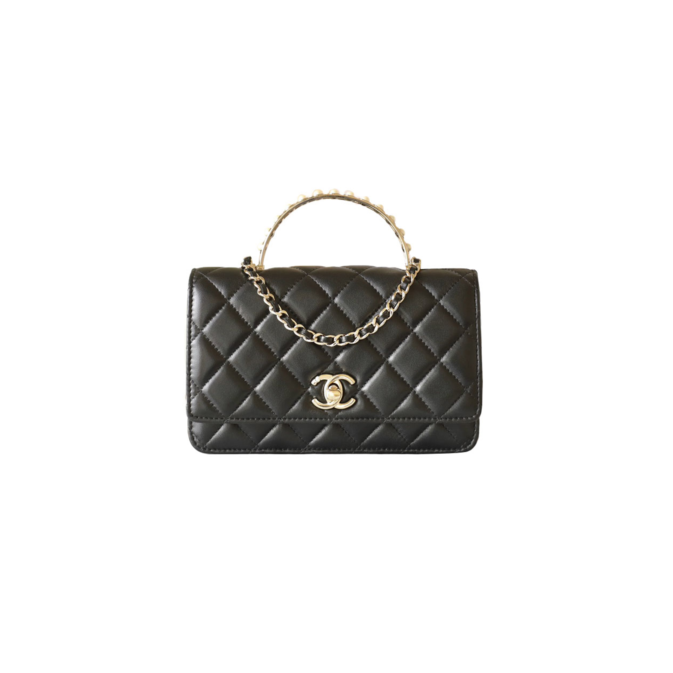 CHANEL PEARL HANDBAG WOC (19.3*12*3.5cm)